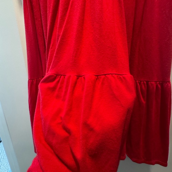 Red Ruffled Dress - Picture 4 of 4